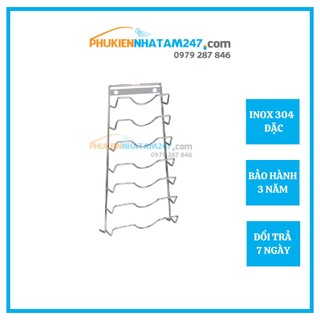Giá treo nắp vung PHÁT ĐẠT Inox 304 treo tường, giá để nắp nồi, kệ để nắp vung máng nắp nồi