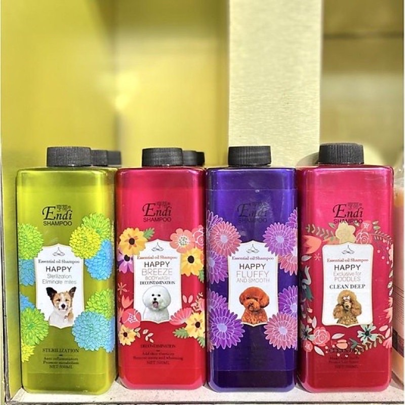 Sữa tắm endi shampoo mượt lông thơm lâu cho chó mèo chai 500ml