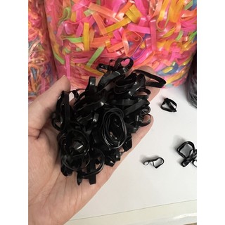 100Gram Chun buộc tóc nhiều màu- chun nịt dùng 1 lần