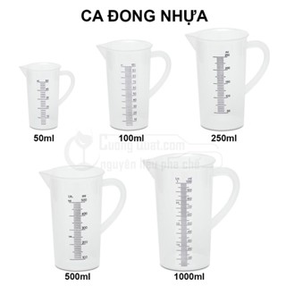  Ca đong chia vạch ly đong đủ size vạch đen đồ pha chế 