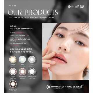 [SILICONE 24H] Contact Lens không cận - Kính Giãn tròng To - Silicone Angel Eyes đeo 24h/ngày