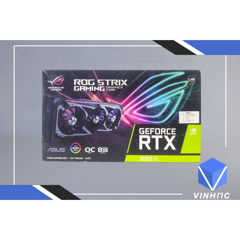 Card màn hình ASUS RTX 3060Ti ROG STRIX | BigBuy360 - bigbuy360.vn