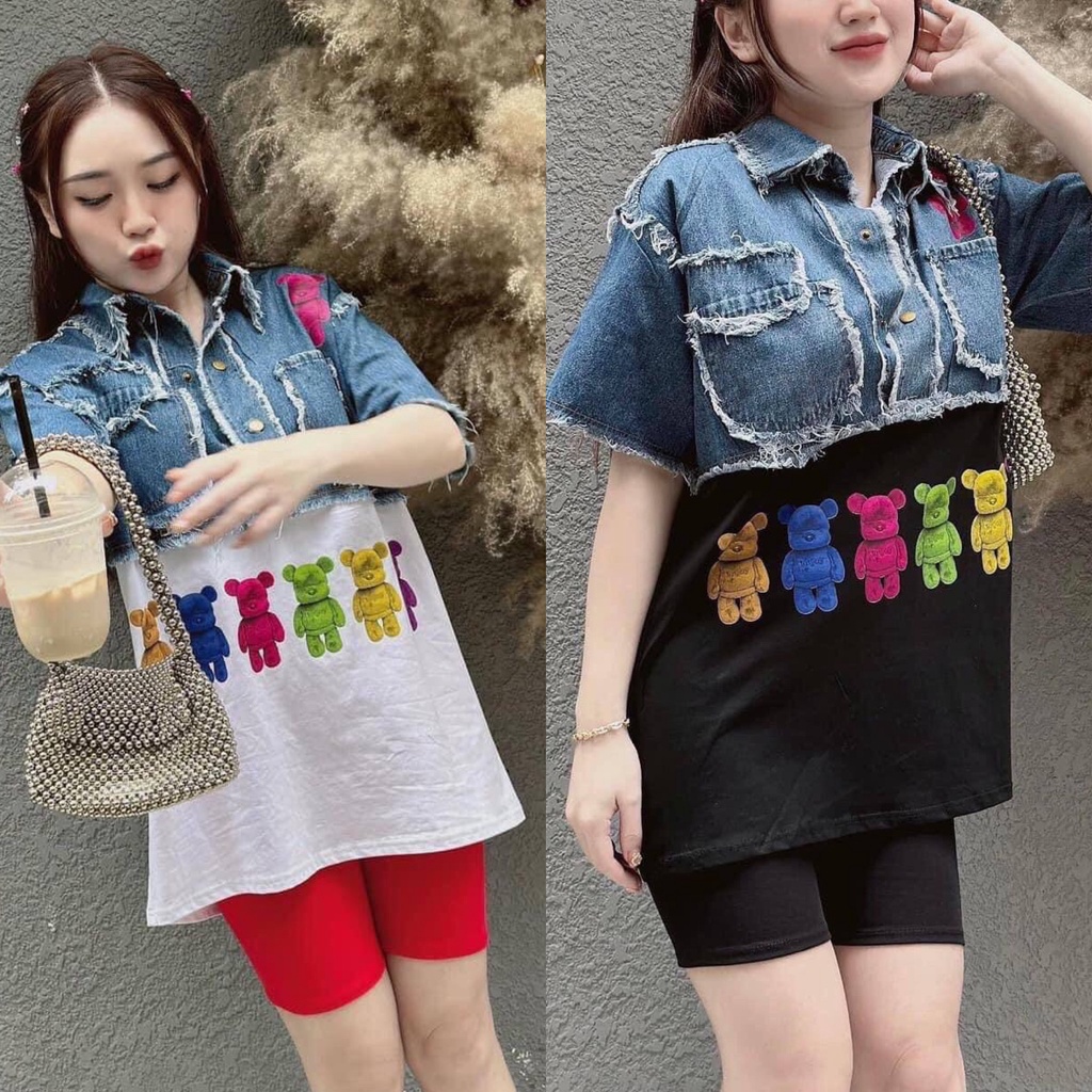 ÁO THUN PHỐI JEANS