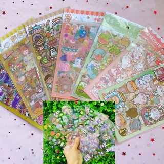 Bộ 6 Tấm Sticker Trong Dễ Thương giao ngẫu nhiên