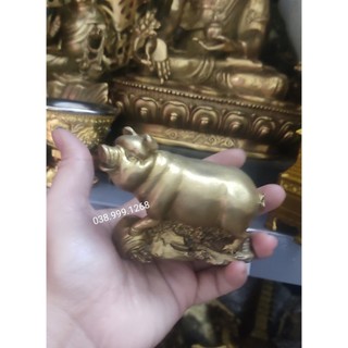 Tượng lợn 12 con giáp bằng đồng