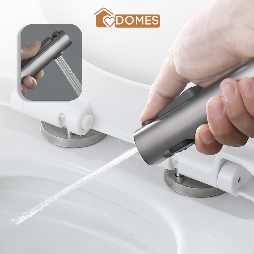 Đầu vòi xịt nhà vệ sinh, toilet chất liệu nhựa ABS gồm 2 chức năng xịt nước thông minh và tiện lợi
