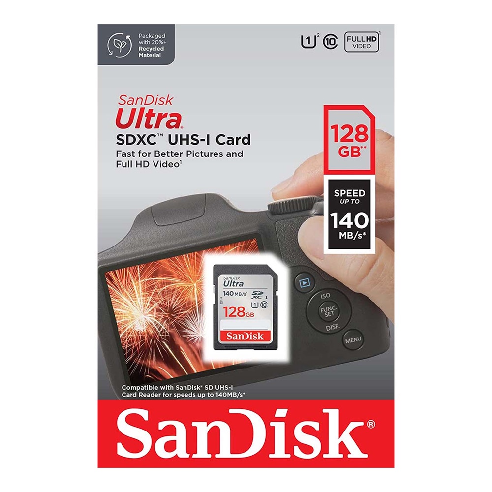 Thẻ nhớ SDXC SanDisk Ultra 128GB 140MB/s SDSDUNB-128G-GN6IN
