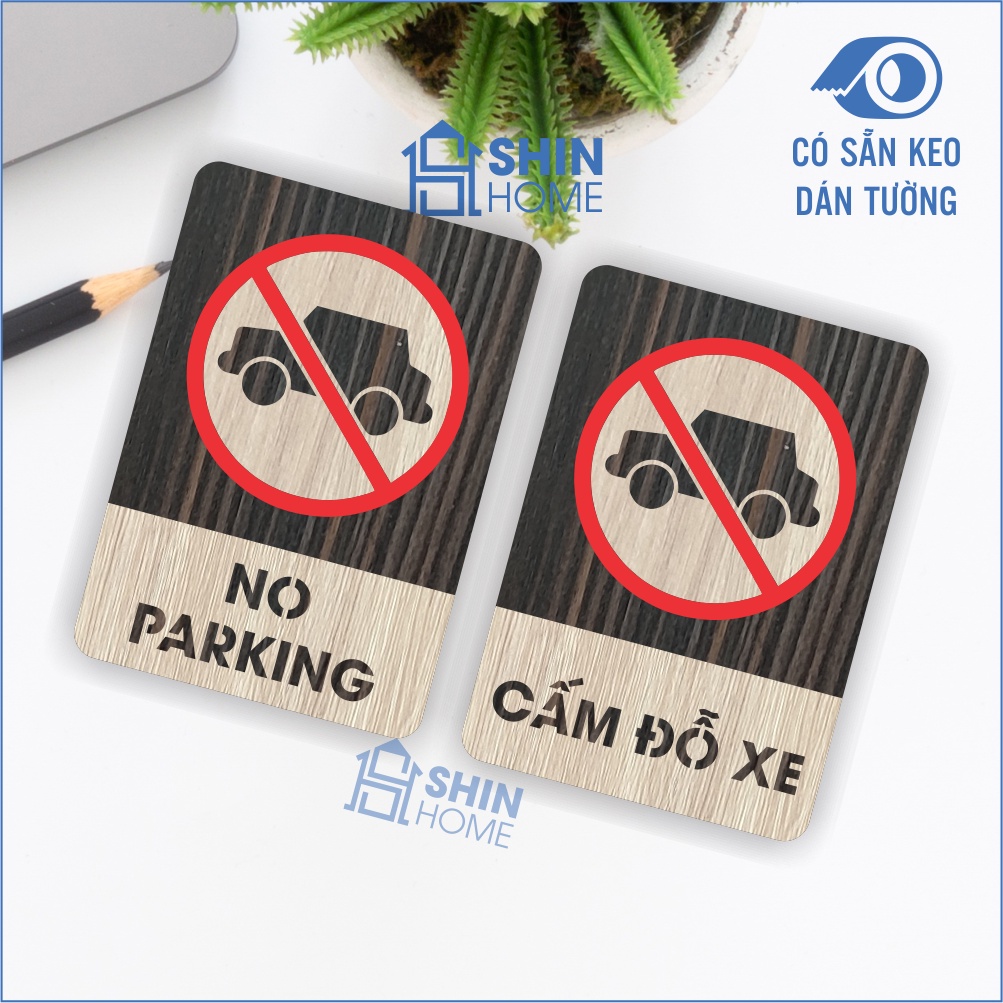20 mẫu biển cấm bằng gỗ thường dùng, bảng no smoking, bảng không mang giày có sẵn keo dán