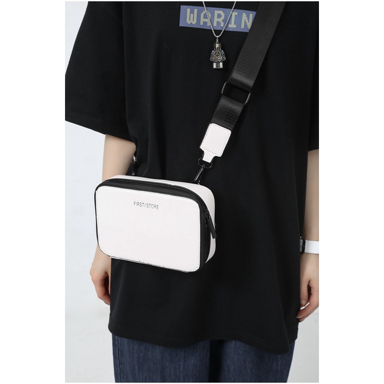 Túi Messenger nam nữ phiên bản Hàn Quốc túi vuông nhỏ thể thao đơn giản túi đeo vai thông thường hot trend - TDV04