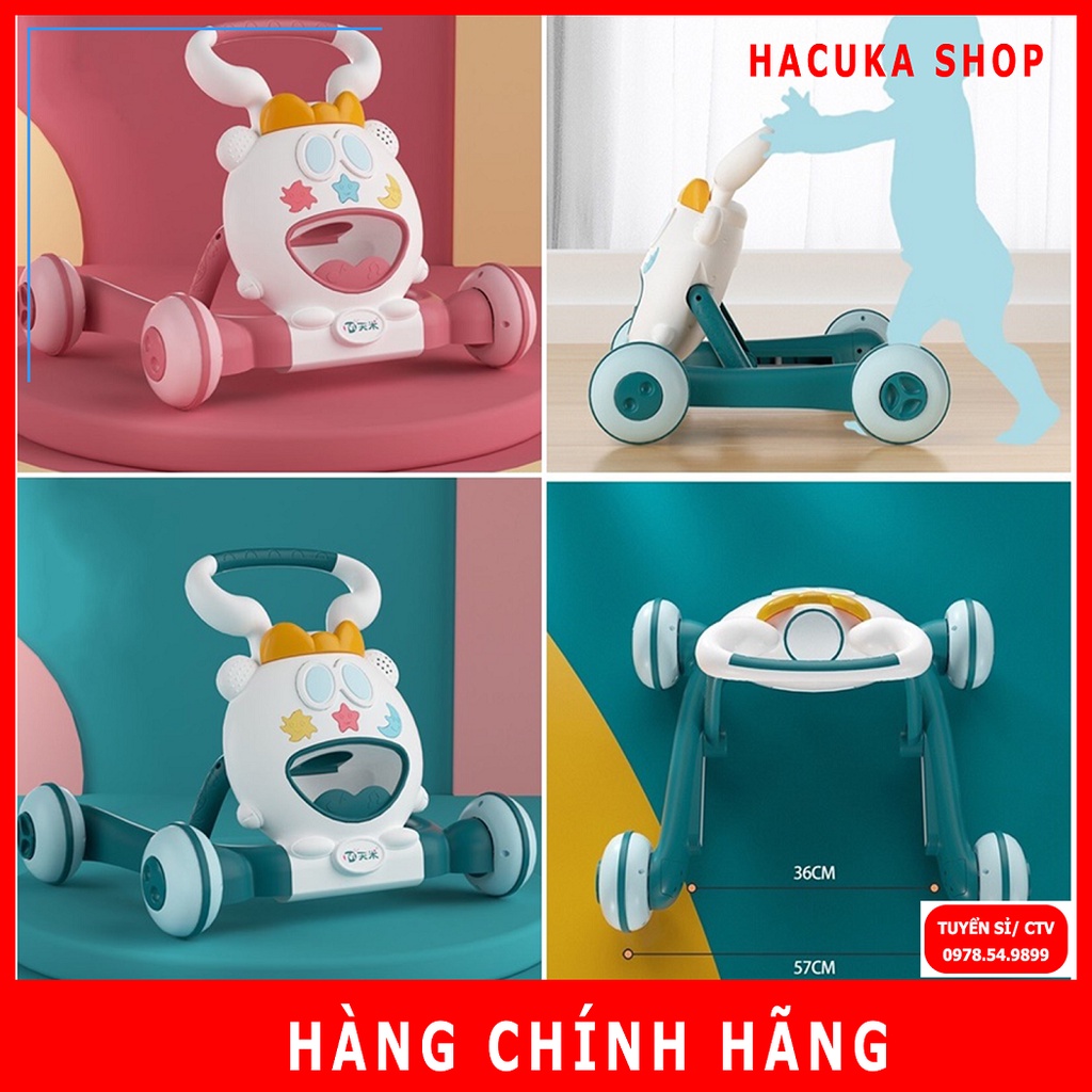 Xe đẩy tập đi cho bé cho bé chống lật kèm nhạc và đèn
