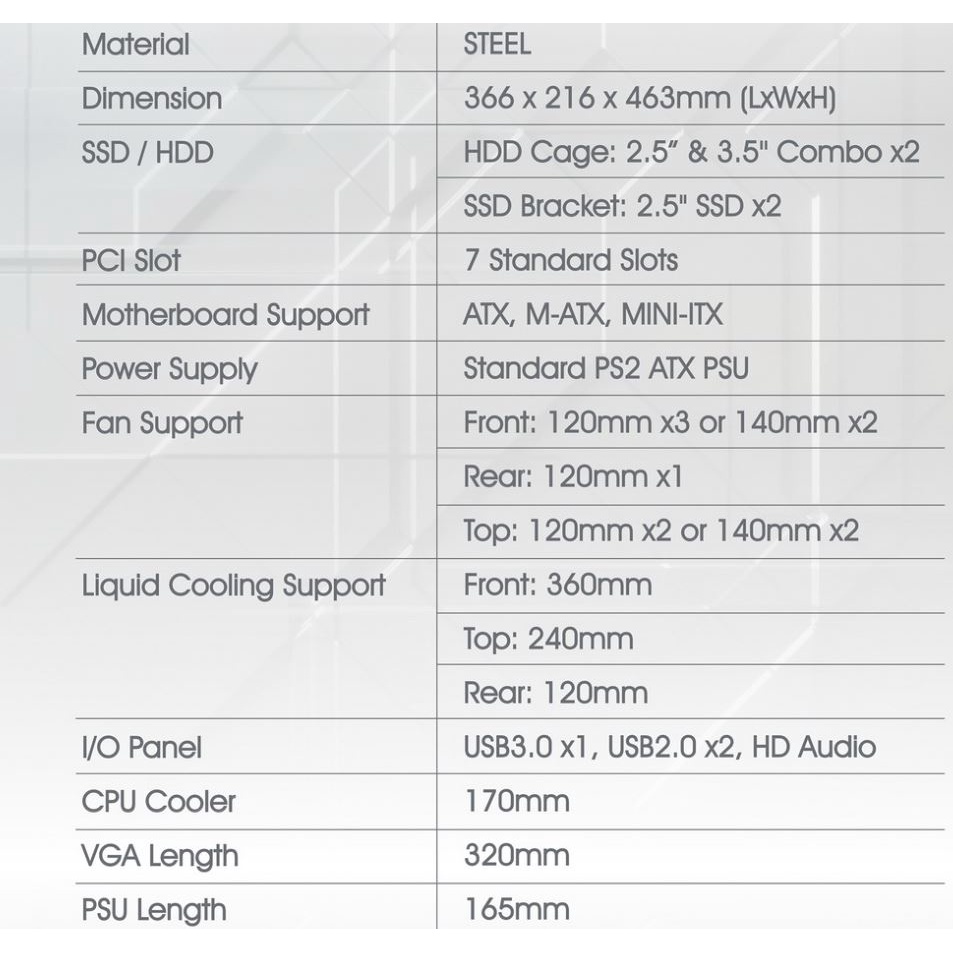 Vỏ Case XIGMATEK ELITE 1 3F ARTIC