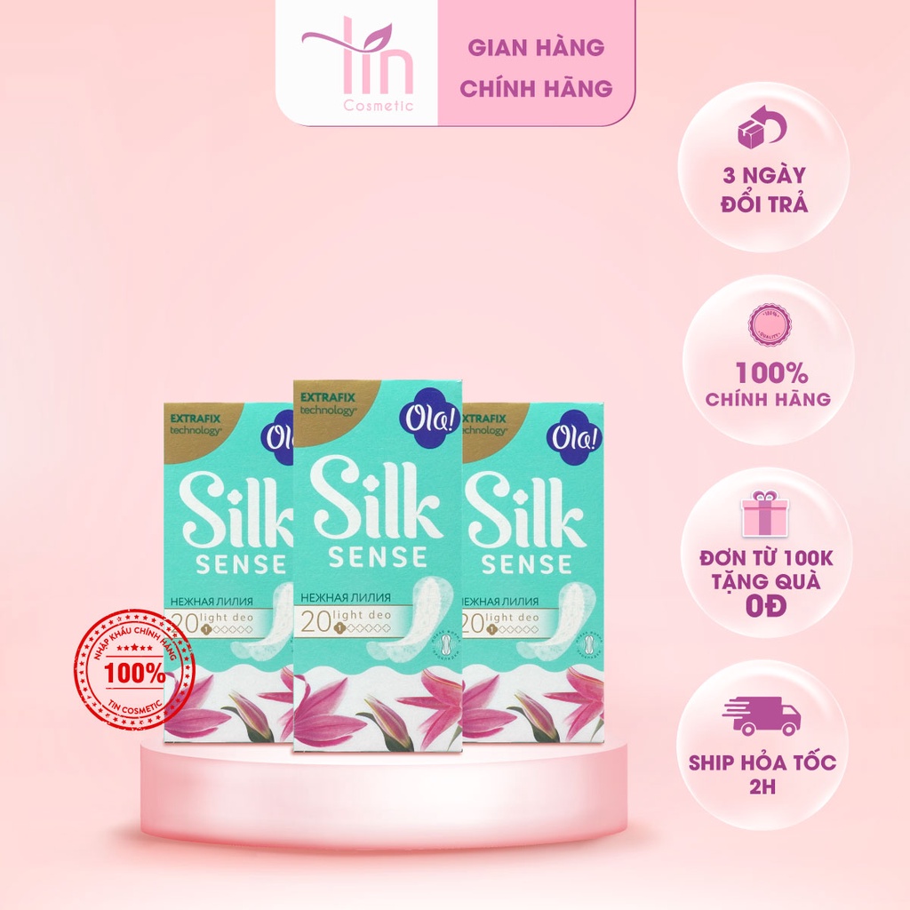 Băng vệ sinh hàng ngày OLA 20 miếng cực mỏng thiết kế mềm mại,thoải mái đã có mặt tại các cửa hàng bán lẻ