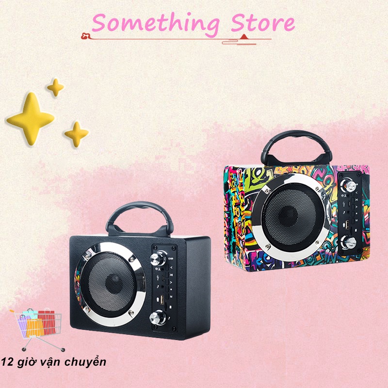 Loa Bluetooth Bass Cực Mạnh Loa Bluetooth Không Dây M10,họa tiết graffiti kèm thẻ nhớ SD di động ngoài trời cao cấp