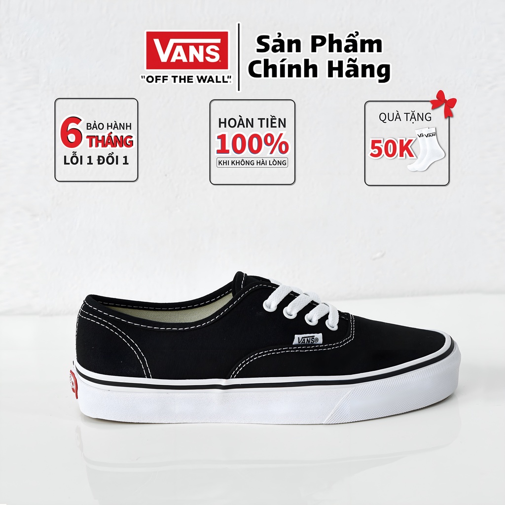 Giày Vans Authentic Black White Giày [ CHÍNH HÃNG ]