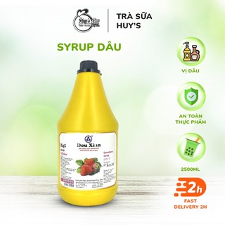Siro, syrup vị dâu hàng huy dou xian 2,5kg