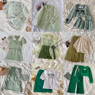 [Order] Các set đồ tông màu xanh lá xinh xắn (giá bán tách lẻ ở từng ảnh)