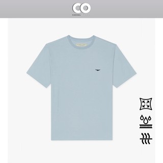  Áo thun, áo tee nam basic R.M.W cổ tròn chất liệu 100% cotton thoáng mát năng động - Màu xanh blue