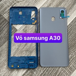 lưng vỏ samsung A30 ,kèm khay sim,phím,kính camera,ko xương