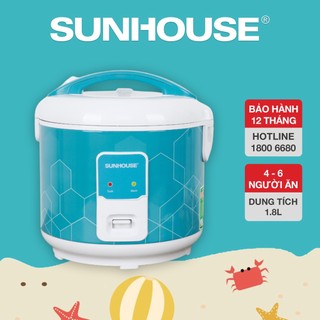 Nồi cơm điện 1.8L SUNHOUSE SHD8622G