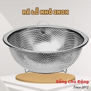 Rá rổ inox lỗ nhỏ, rá vo gạo hàng Việt Nam xuất khẩu, mua một lần dùng cả 5 năm vẫn sáng bóng