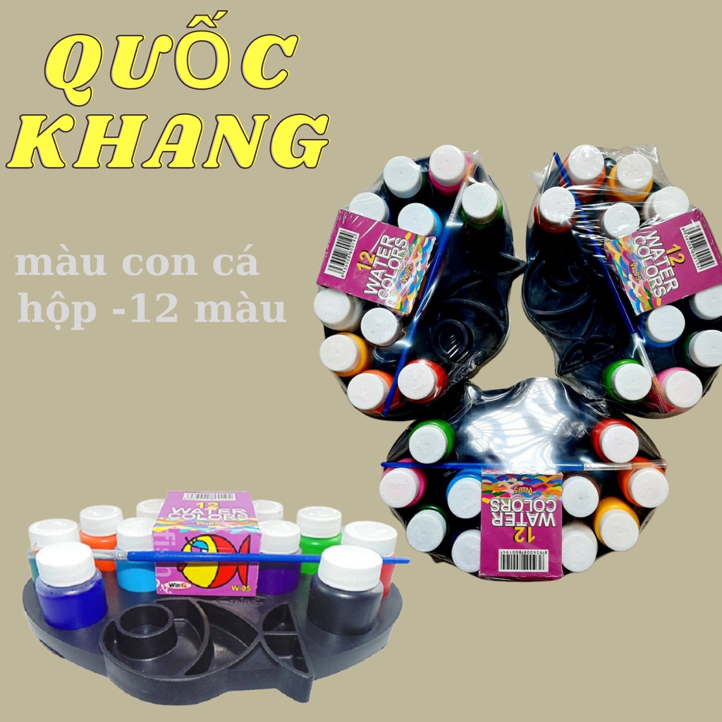 Màu Nước Con Cá WinQ W-05 - 12 Màu