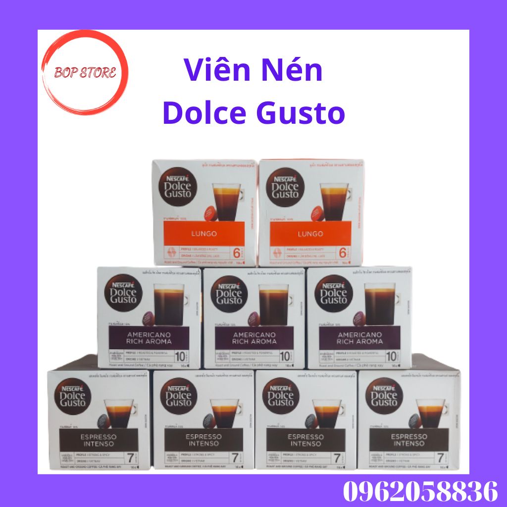 Cà Phê Viên Nén NesCafe DOLCE GUSTO Các Vị