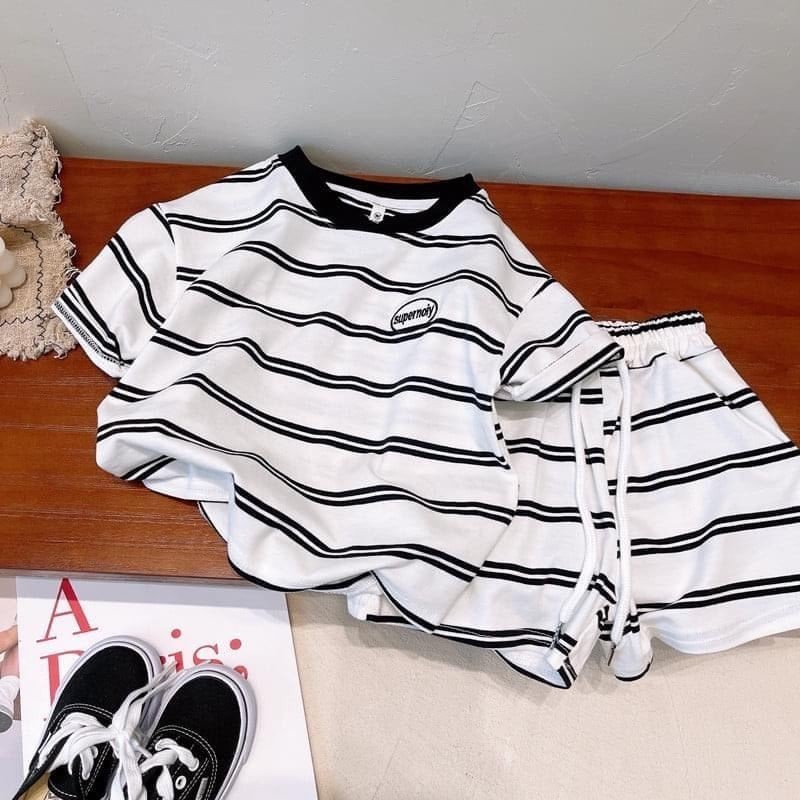 Bộ Cộc Tay Quần Ngố Super Chất Vải Cotton Thoáng Mát Cho Bé Trai Bé Gái Từ 6-32Kg Thời Trang Trẻ Em Heri Kids