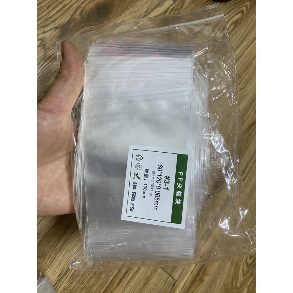 Túi Zip Trong Suốt Cao Cấp Nhựa PP
