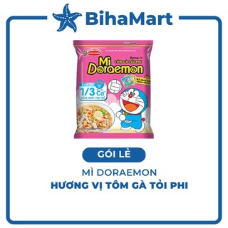 - ACECOOK - Mì gói Doraemon hương vị tôm gà tỏi phi - Mì ăn liền trẻ em - Mì Doremon bổ sung canxi