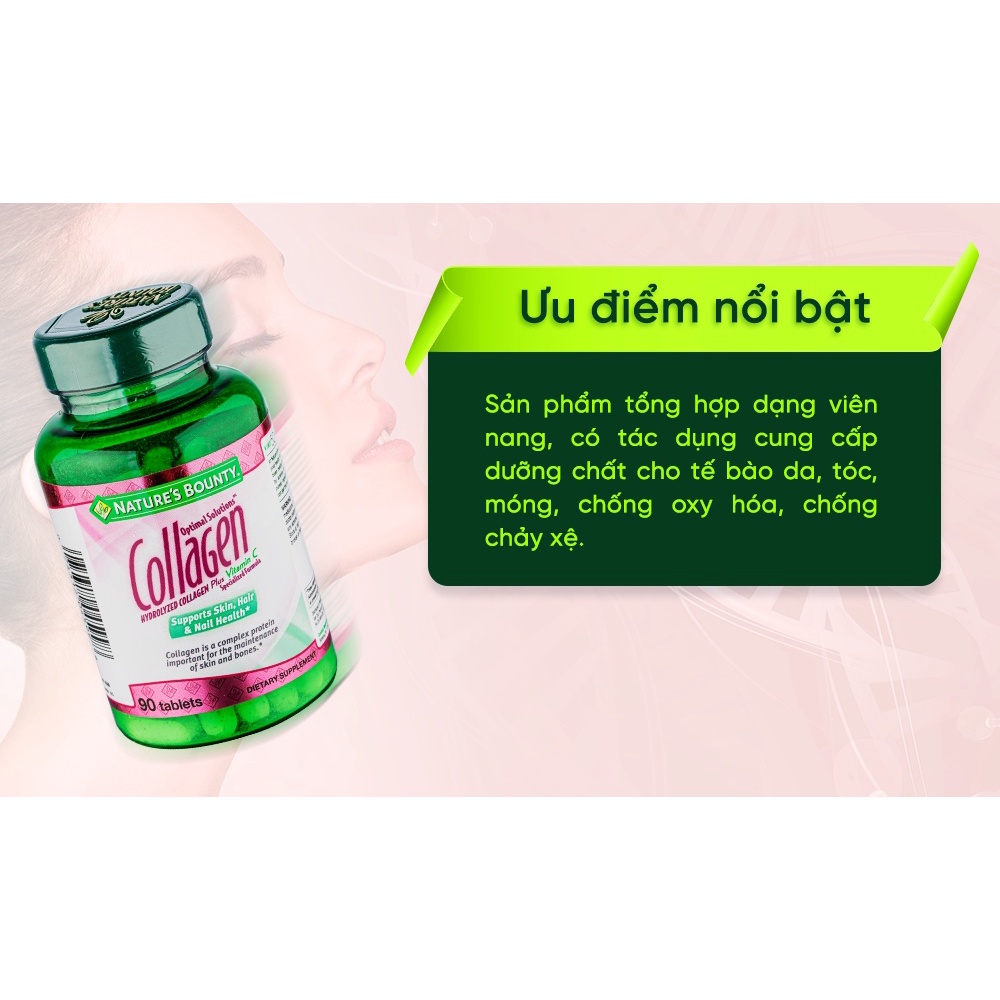 Mua Viên Uống Collagen mỹ và Vitamin C Nature's Bounty COLLAGEN WITH ...