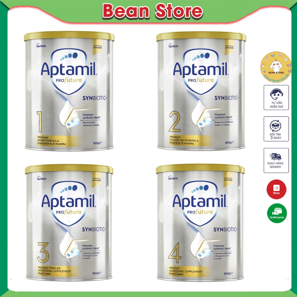 Sữa Aptamil Úc bạc mẫu mới cho bé thông minh cao lớn 900g