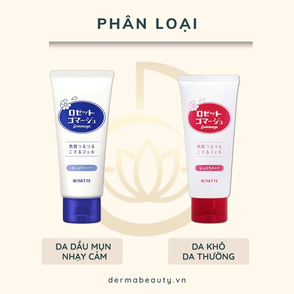 Gel tẩy tế bào chết Rosette Peeling Gel Nhật Bản 120g