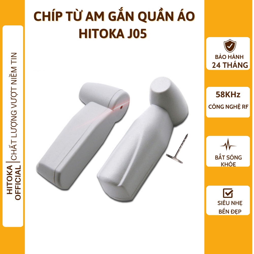 Chíp từ gắn quần áo am J05 cho cổng từ an ninh chống trộm