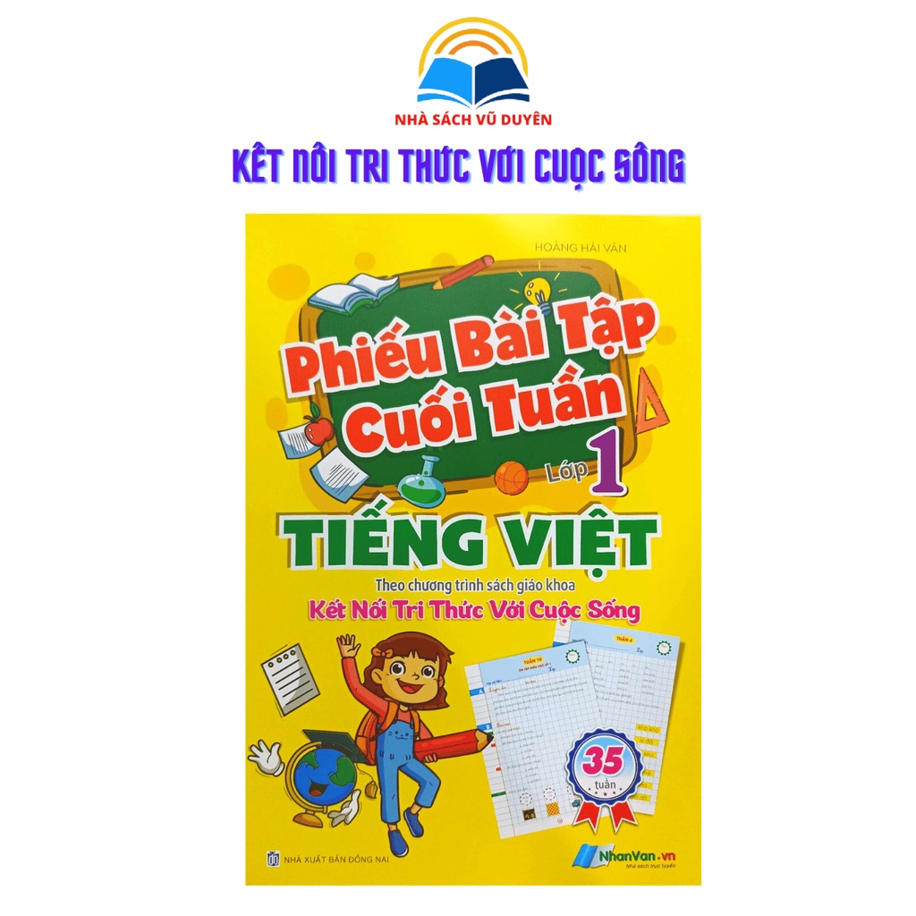 Sách - Phiếu Bài Tập Cuối Tuần Tiếng Việt Lớp 1 - Theo Chương Trình SGK Kết Nối
