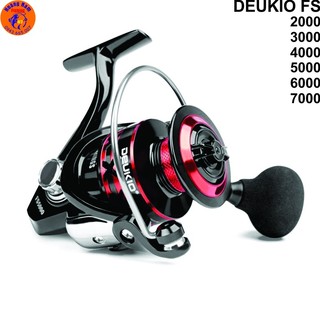 Máy câu cá DEUKIO FS. Máy câu full kim loại. Máy câu lure dùng cho cần câu máy đứng. Đồ Câu Hoàng Nam