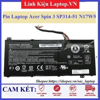 Pin laptop acer spin 3 sp314-51 n17w5 ac14a8l