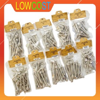 Bộ Ốc Lốc Máy Salaya Inox 304 Sáng Bóng Gắn Cho Nhiều Dòng Xe (Nguyên Bộ)