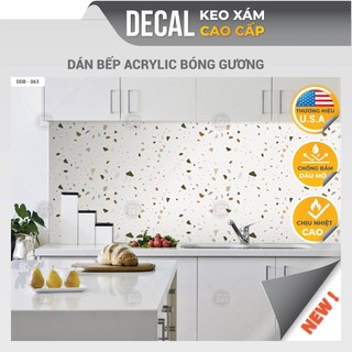 Giấy DECAL Decal24h dán bếp Acrylic keo xám chuyên dụng chống nước, chống dầu mỡ DDB-063 - KT: 60 x 100cm