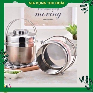 Cặp lồng bom, camen 2 ngăn inox 304 mang cơm giữ nhiệt tốt