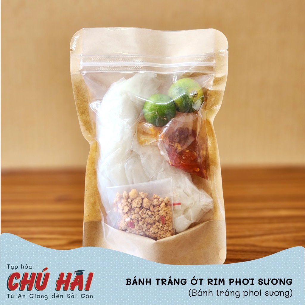 BÁNH TRÁNG ỚT RIM PHƠI SƯƠNG | Bánh tráng phơi sương | Tạp hóa Chú Hai (An Giang)