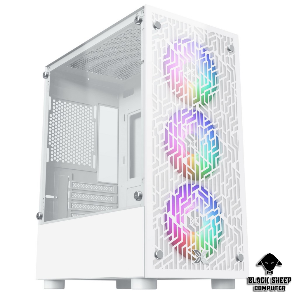 Vỏ Case XIGMATEK NYX 3F WHITE ( KÈM 3 FAN LED )