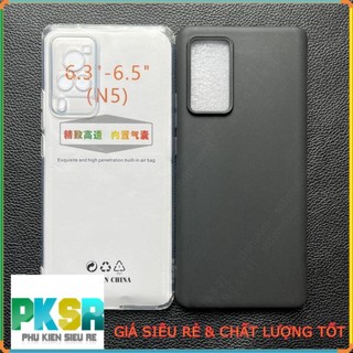 Ốp lưng Vivo X60 Pro loại dẻo đen TPU và loại dẻo trong cạnh viền chống sốc bảo vệ cam bền đẹp