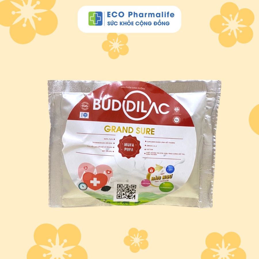 Gói Sữa Dùng Thử BUDDILAC Baby - Pedia - Grow IQ - Sensitive - Grandsure Tăng Cường Phát Triển Toàn Diện Cho Bé Gói 30g