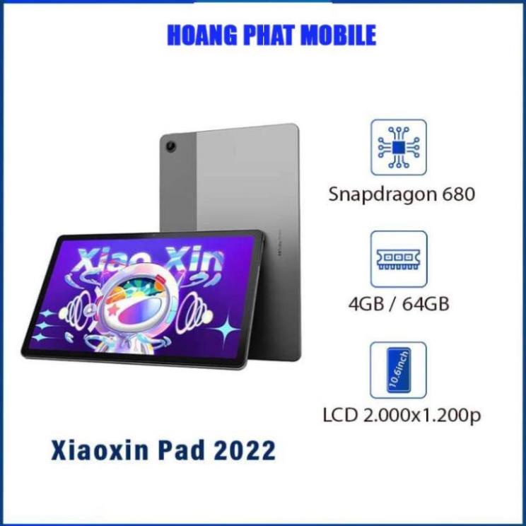 Máy tính bảng Lenovo Xiaoxin Pad 2022 4/64GB - Máy mới nguyên seal fullbox - Bảo hành 12 tháng