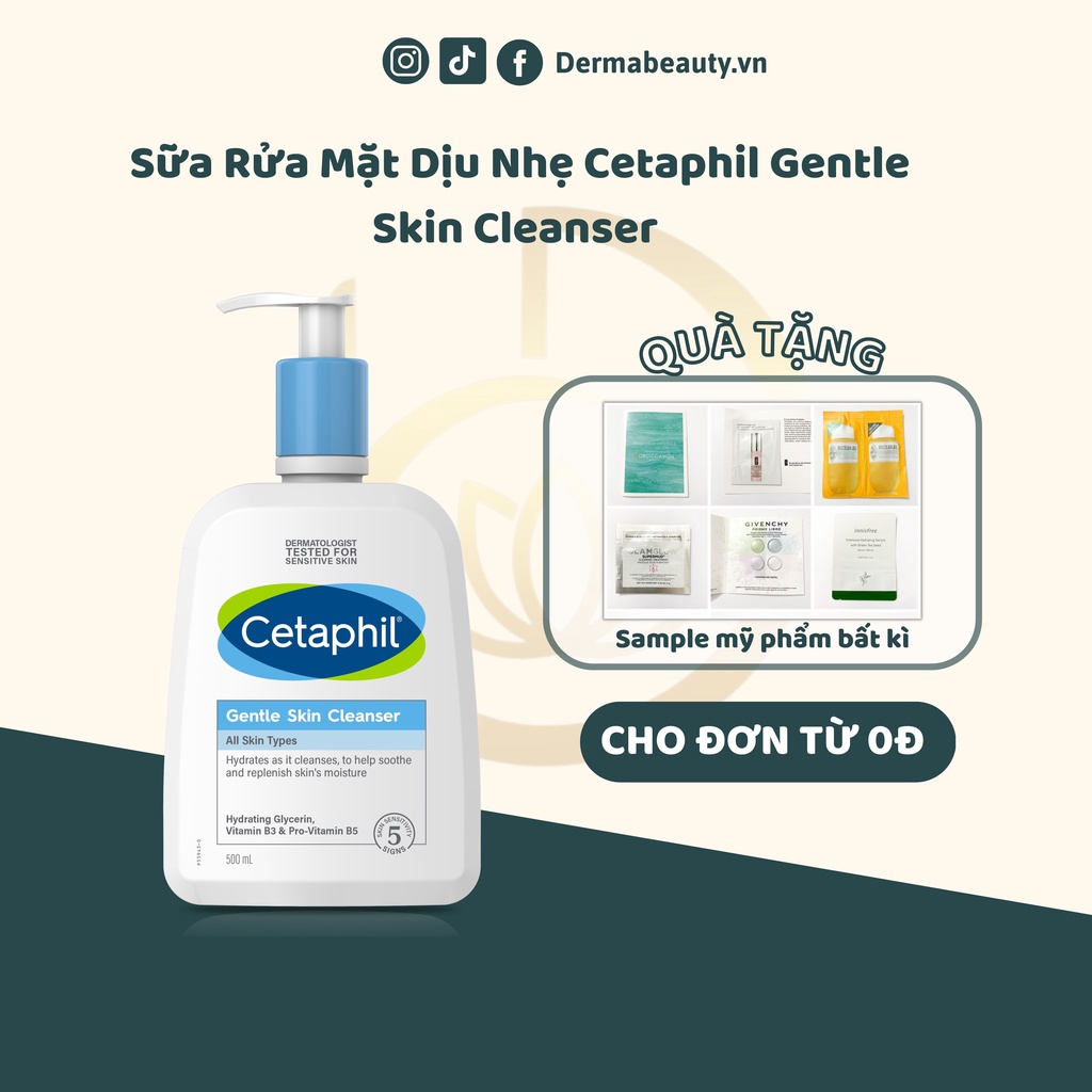 Sữa Rửa Mặt Dịu Nhẹ, Lành Tính Không Tạo Bọt Cetaphil Gentle Skin Cleanser