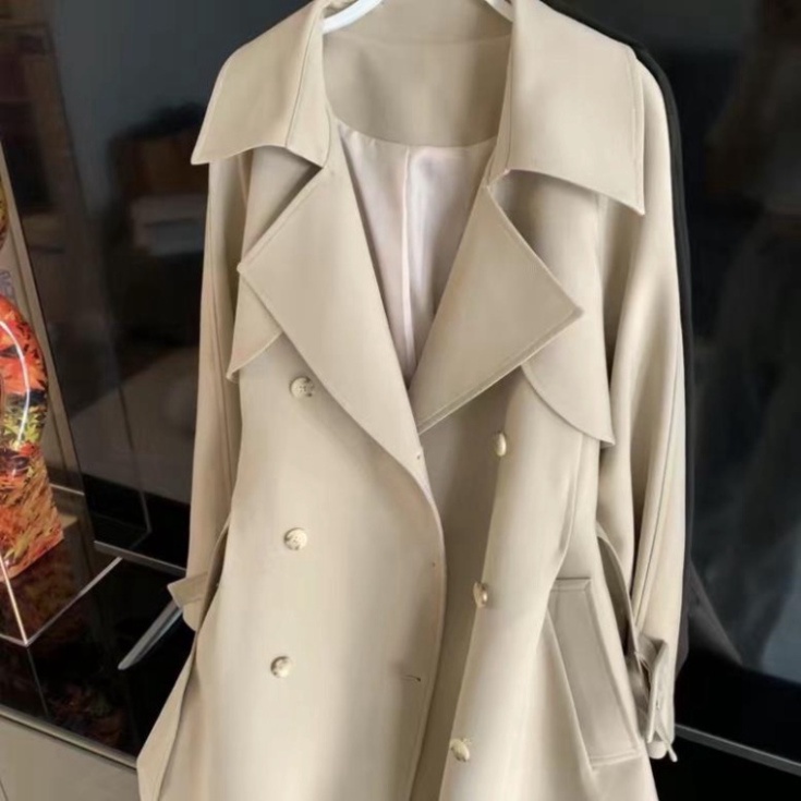 Áo măng tô dáng dài 2 lớp trần bông -Kèm ảnh thật /áo khoác mùa đông hàng quảng châu loại đẹ