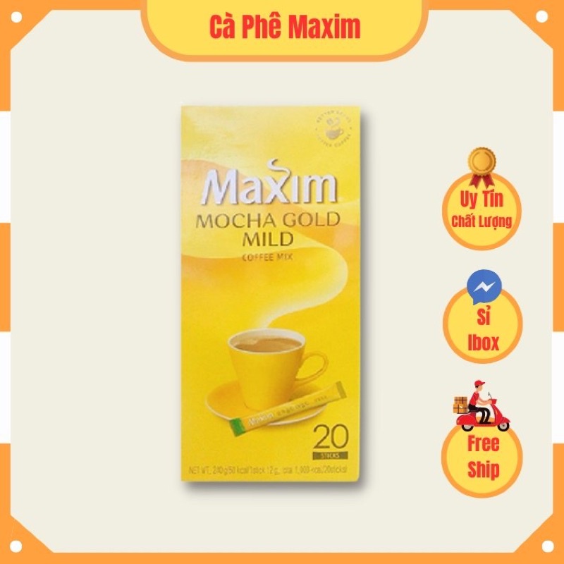 Cà phê Maxim VÀNG - 20 gói triết