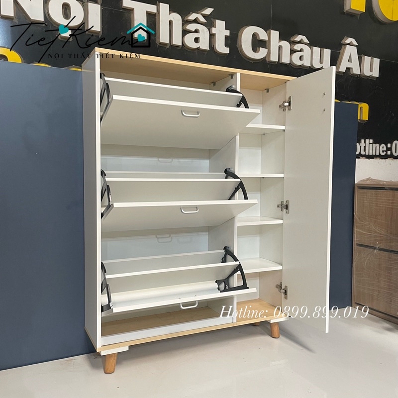 Tủ giày thông minh để giày dép đa năng siêu chứa NTTK đã lắp sẵn TG88788