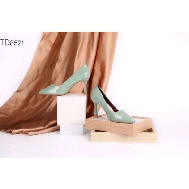 Giày cao gót da bóng 7 phân Thiên Hương THG 8521