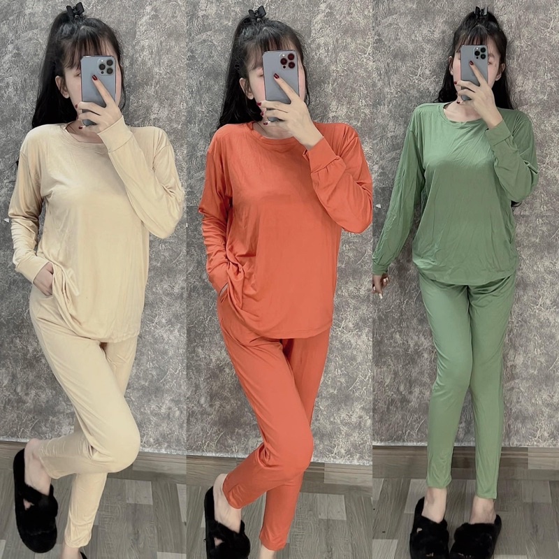 Bộ Thun Lạnh Dẻo Ủ Kem (62kg thoải mái)